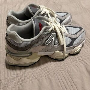 New Balance Gray and White Athletic Shoes